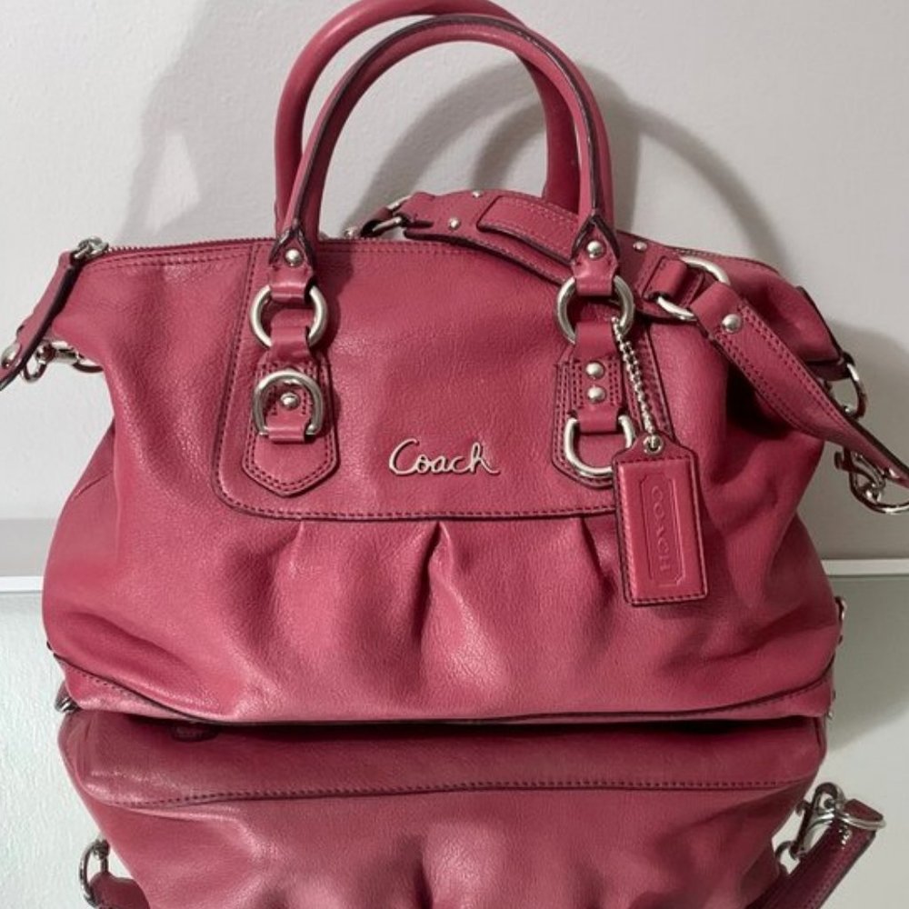 Raspberry COACH ASHLEY Carryall/Crossbody Just in time for Fall!